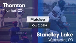 Matchup: Thornton  vs. Standley Lake  2016