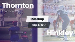 Matchup: Thornton  vs. Hinkley  2017
