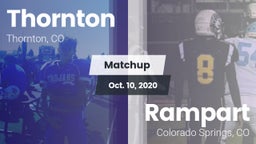 Matchup: Thornton  vs. Rampart  2020
