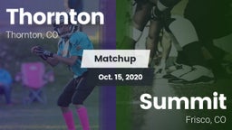 Matchup: Thornton  vs. Summit  2020