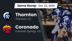 Recap: Thornton  vs. Coronado  2020