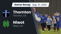 Recap: Thornton  vs. Niwot  2023