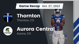Recap: Thornton  vs. Aurora Central  2023