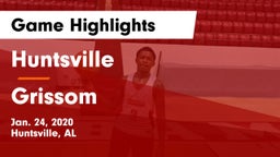 Huntsville  vs Grissom  Game Highlights - Jan. 24, 2020