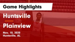 Huntsville  vs Plainview  Game Highlights - Nov. 10, 2020