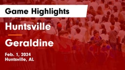 Huntsville  vs Geraldine Game Highlights - Feb. 1, 2024