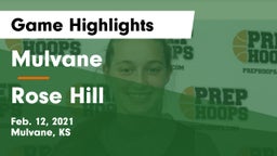 Mulvane  vs Rose Hill  Game Highlights - Feb. 12, 2021