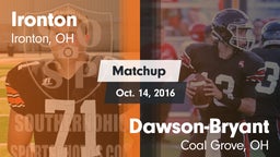 Matchup: Ironton vs. Dawson-Bryant  2016