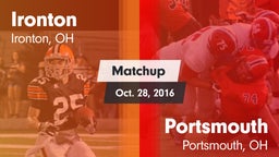 Matchup: Ironton vs. Portsmouth  2016