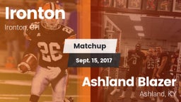 Matchup: Ironton vs. Ashland Blazer  2017