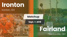 Matchup: Ironton vs. Fairland  2018