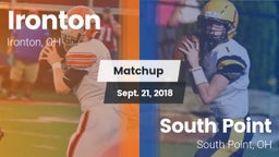 Matchup: Ironton vs. South Point  2018