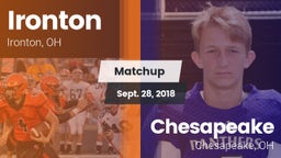 Matchup: Ironton vs. Chesapeake  2018
