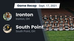 Recap: Ironton  vs. South Point  2021