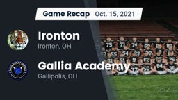 Recap: Ironton  vs. Gallia Academy 2021