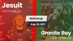 Matchup: Jesuit  vs. Granite Bay  2017