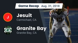 Recap: Jesuit  vs. Granite Bay  2018