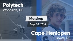 Matchup: Polytech vs. Cape Henlopen  2016