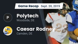 Recap: Polytech  vs. Caesar Rodney  2019