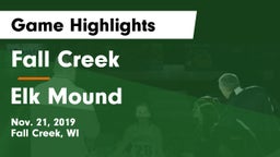 Fall Creek  vs Elk Mound  Game Highlights - Nov. 21, 2019