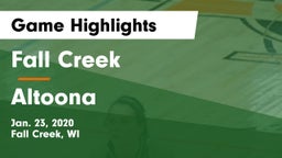 Fall Creek  vs Altoona  Game Highlights - Jan. 23, 2020