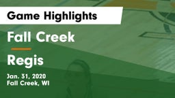 Fall Creek  vs Regis  Game Highlights - Jan. 31, 2020