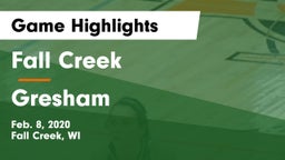 Fall Creek  vs Gresham Game Highlights - Feb. 8, 2020