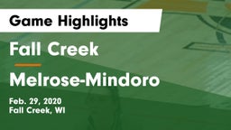 Fall Creek  vs Melrose-Mindoro  Game Highlights - Feb. 29, 2020