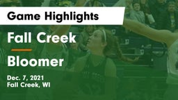 Fall Creek  vs Bloomer  Game Highlights - Dec. 7, 2021