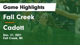 Fall Creek  vs Cadott  Game Highlights - Dec. 21, 2021