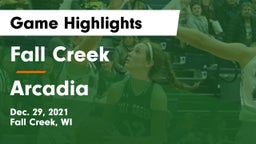 Fall Creek  vs Arcadia  Game Highlights - Dec. 29, 2021