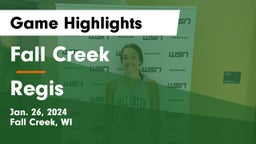 Fall Creek  vs Regis  Game Highlights - Jan. 26, 2024