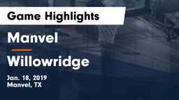Manvel  vs Willowridge  Game Highlights - Jan. 18, 2019
