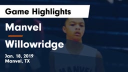 Manvel  vs Willowridge  Game Highlights - Jan. 18, 2019