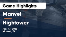 Manvel  vs Hightower  Game Highlights - Jan. 17, 2020