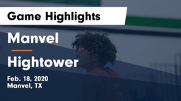 Manvel  vs Hightower  Game Highlights - Feb. 18, 2020