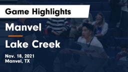 Manvel  vs Lake Creek  Game Highlights - Nov. 18, 2021
