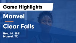 Manvel  vs Clear Falls Game Highlights - Nov. 16, 2021