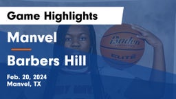 Manvel  vs Barbers Hill  Game Highlights - Feb. 20, 2024