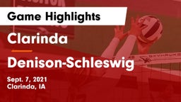 Clarinda  vs Denison-Schleswig  Game Highlights - Sept. 7, 2021