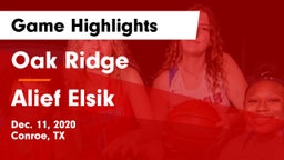 Oak Ridge  vs Alief Elsik  Game Highlights - Dec. 11, 2020