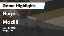 Hugo  vs Madill Game Highlights - Jan. 4, 2018