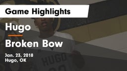 Hugo  vs Broken Bow  Game Highlights - Jan. 23, 2018