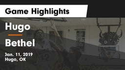 Hugo  vs Bethel Game Highlights - Jan. 11, 2019