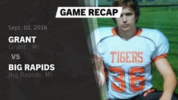 Recap: Grant  vs. Big Rapids  2016