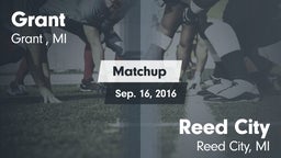 Matchup: Grant  vs. Reed City  2016