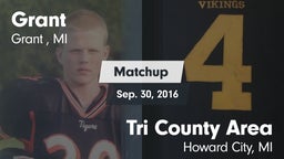 Matchup: Grant  vs. Tri County Area  2016