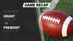 Recap: Grant  vs. Fremont  2016