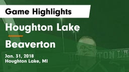 Houghton Lake  vs Beaverton  Game Highlights - Jan. 31, 2018