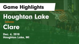 Houghton Lake  vs Clare  Game Highlights - Dec. 6, 2018